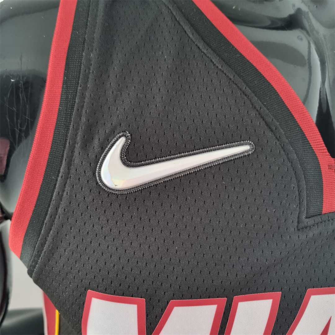 75th Anniversary Miami Heat BUTLER#22 black NBA Jersey 1