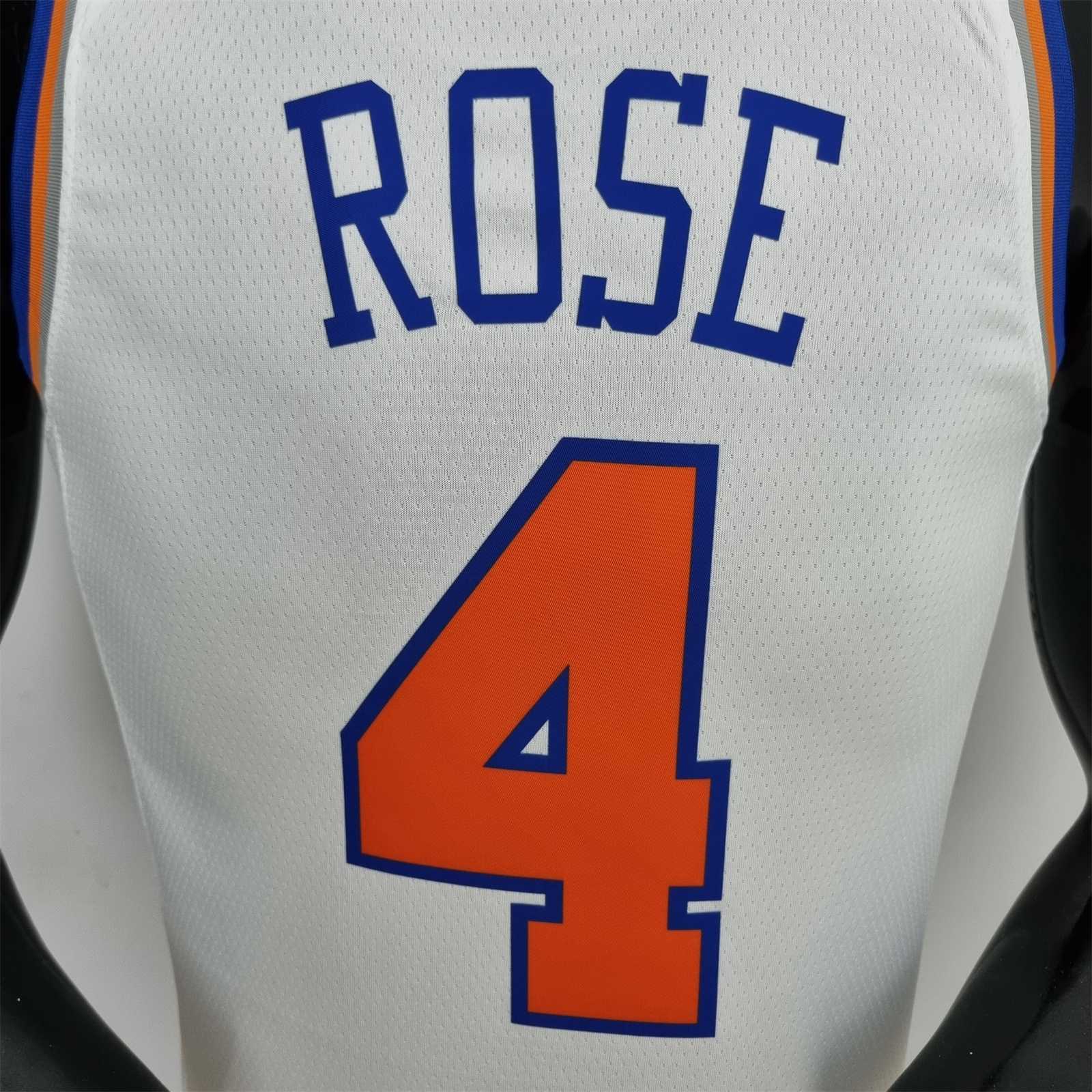 75th Anniversary Ross #4 New York Knicks White NBA Jersey 4