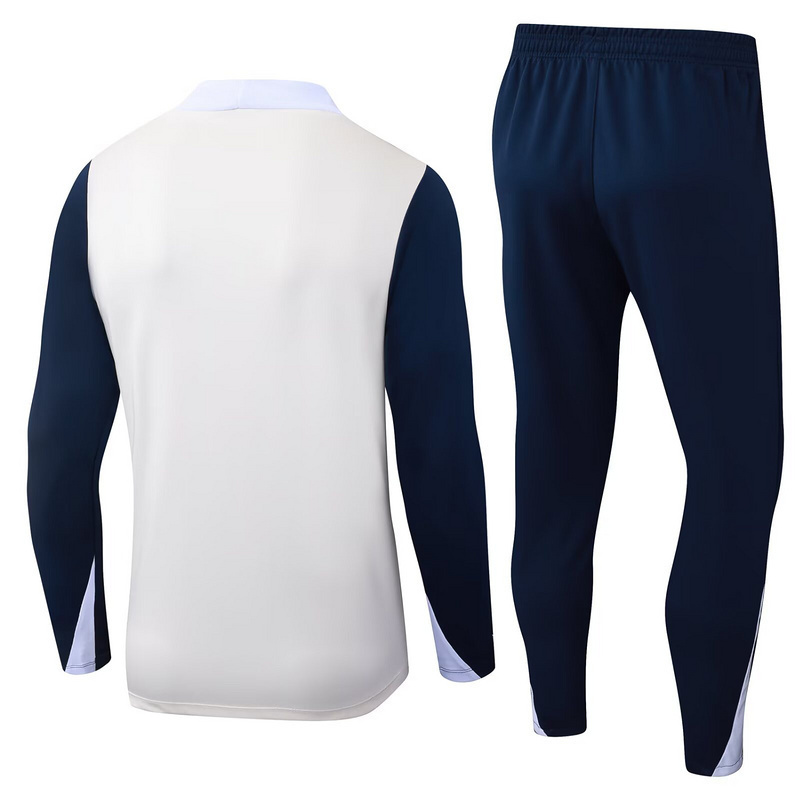 25-26 Inter Milan Beige&Navy Training Kits Long Football Tracksuits 2