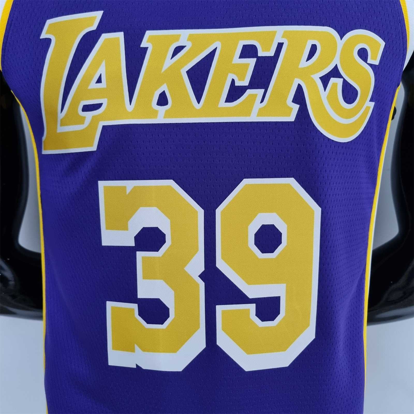75th Anniversary Howard #39 Los Angeles Lakers Jordan Purple NBA Jersey 5