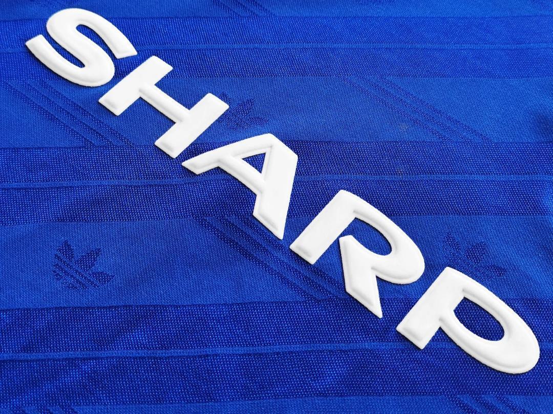 86-88 Manchester United blue away kid kits 4