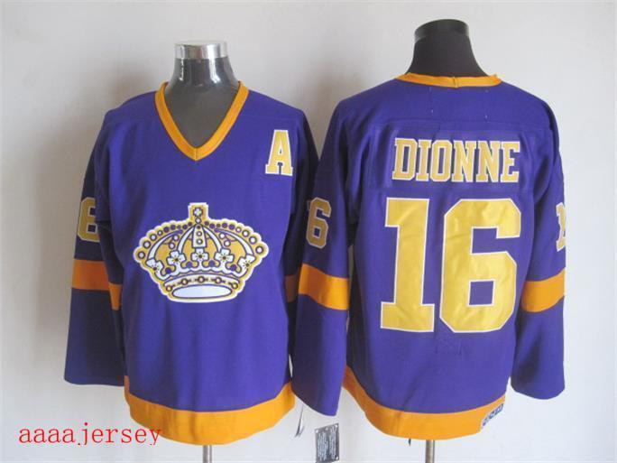 Los Angeles Kings retro ice hockey jersey M-3XL 洛杉矶国王队复古冰球服 2