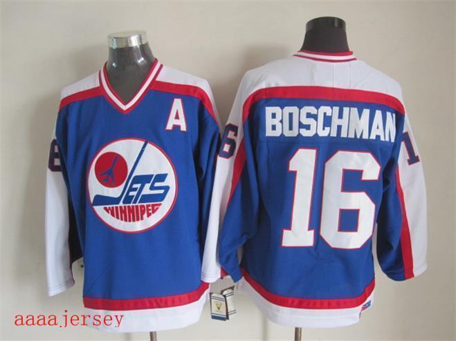 Winnipeg Jets retro ice hockey jersey M-3XL 温尼伯喷气机队复古冰球服 4
