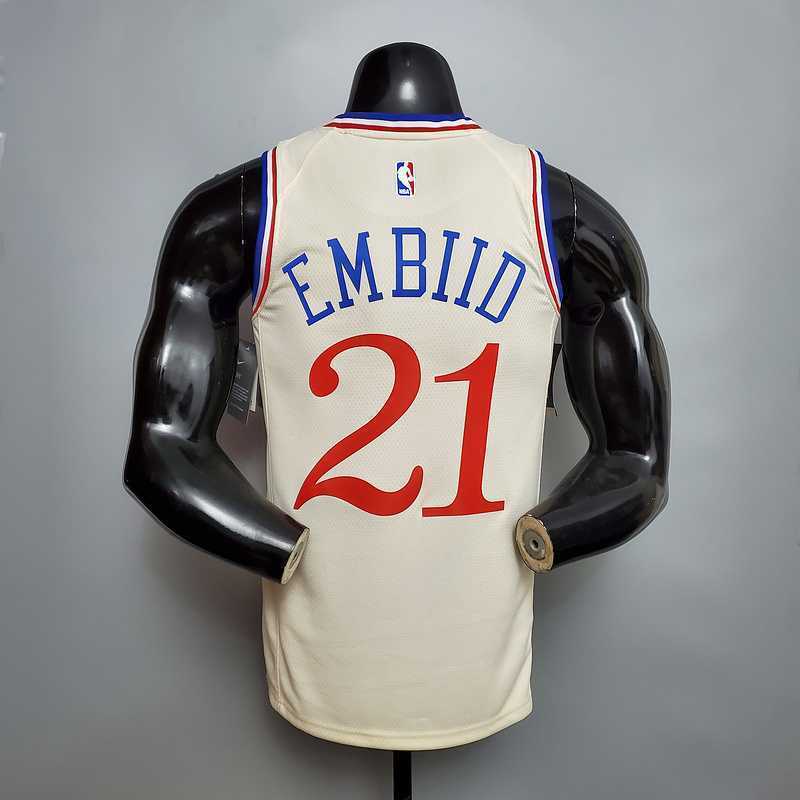 2020 Philadelphia 76ers EMBIID#21 City Limited Edition Beige 5