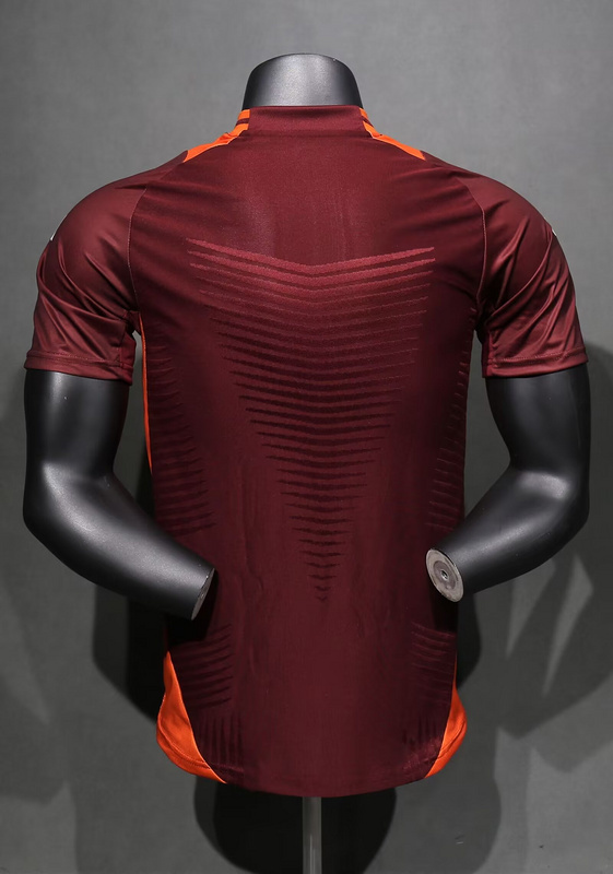 25-26 Roma Home Player Version Soccer AAAAJersey 4
