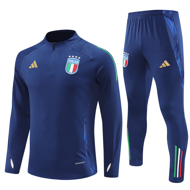 2024 Italy Long Sleeve Training Suit Football Shirts
