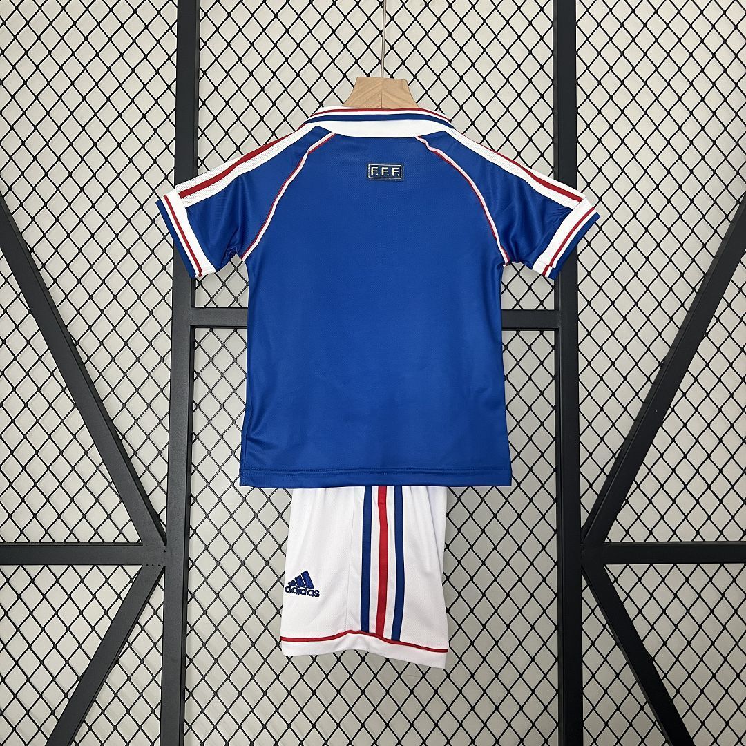 1998 France Home Kids Retro Kits World Cup Shirt Soccer Jerseys Yupoo 1