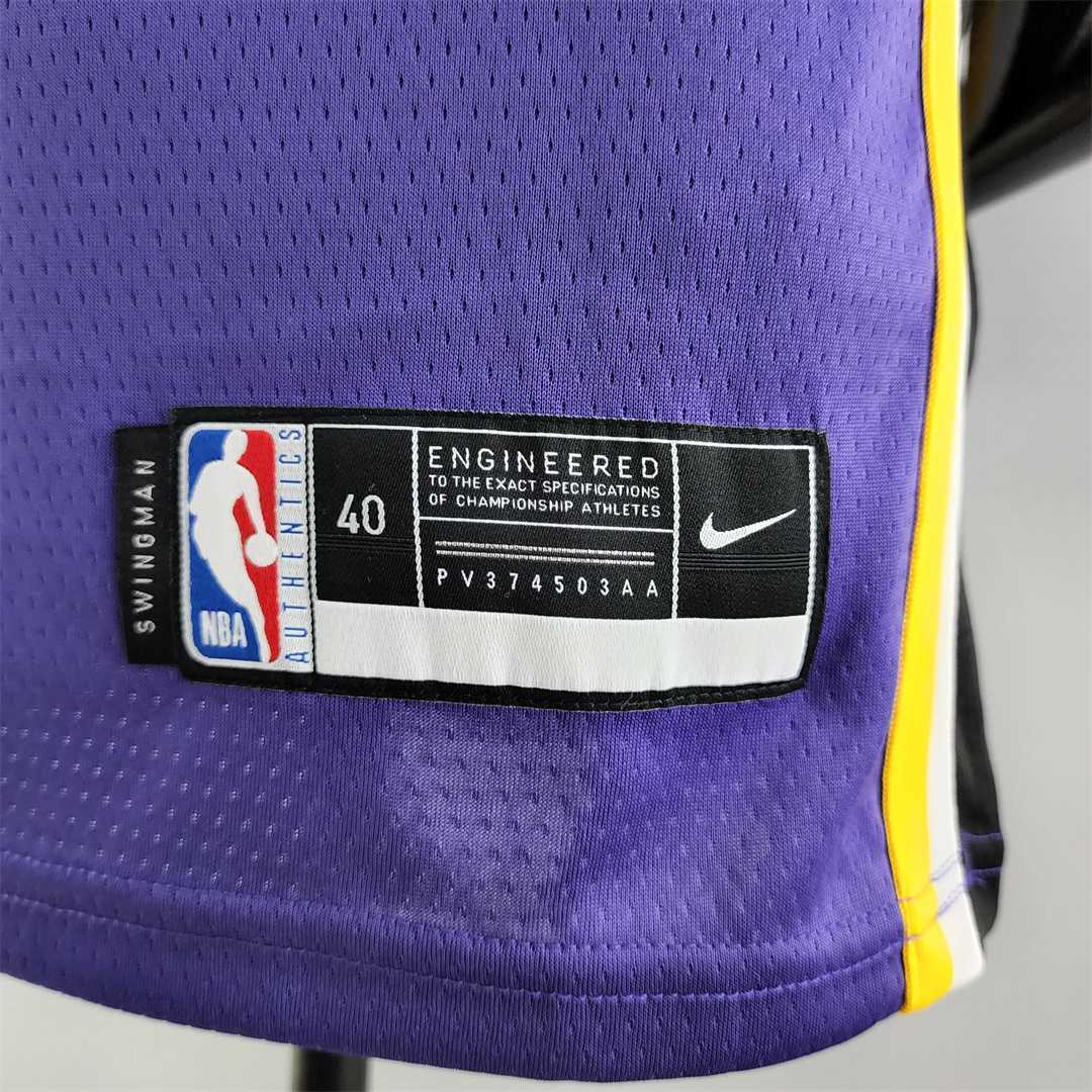 TOSCANO #95 Los Angeles Lakers Purple NBA Jersey 6