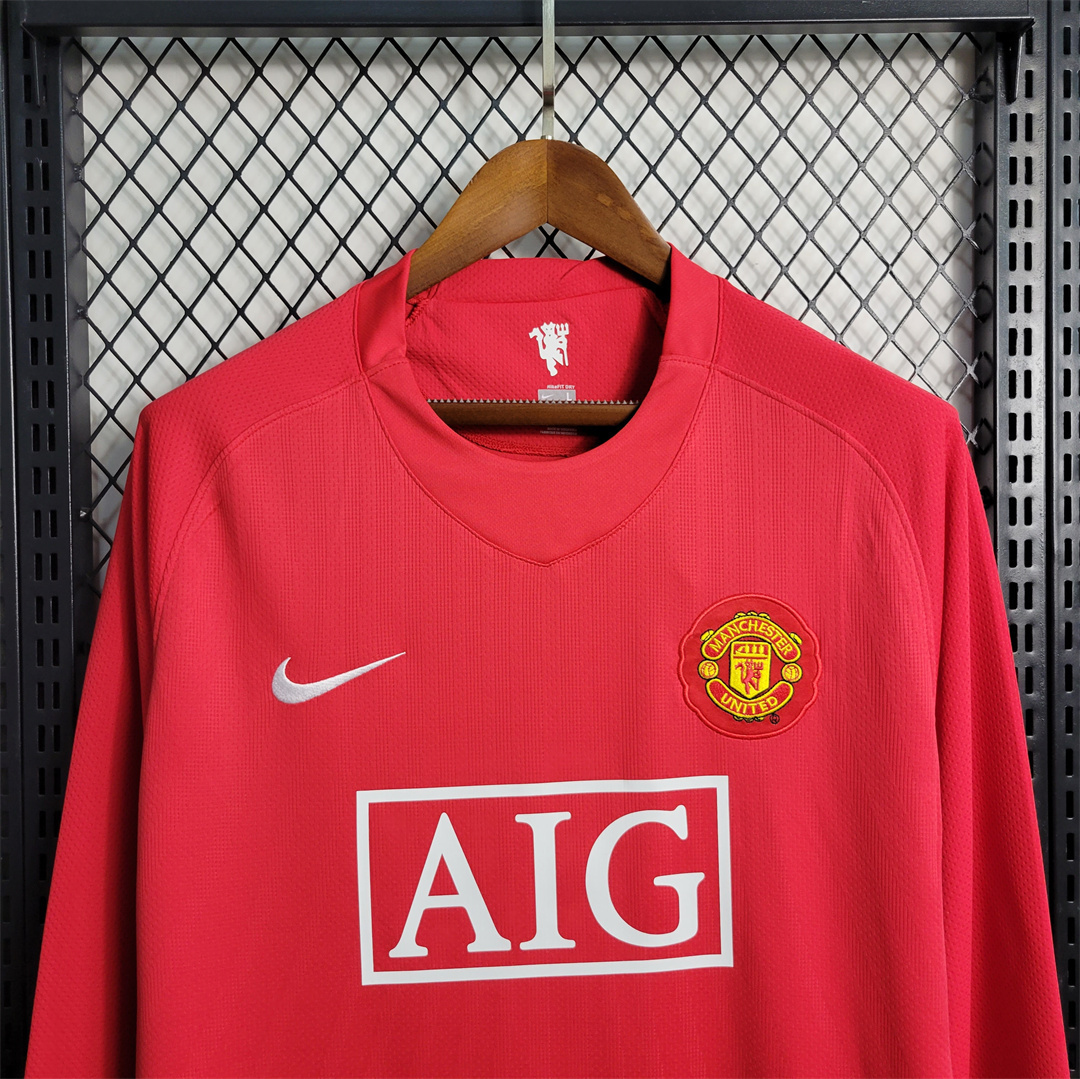 07-08 Manchester United home Long Sleeve 6