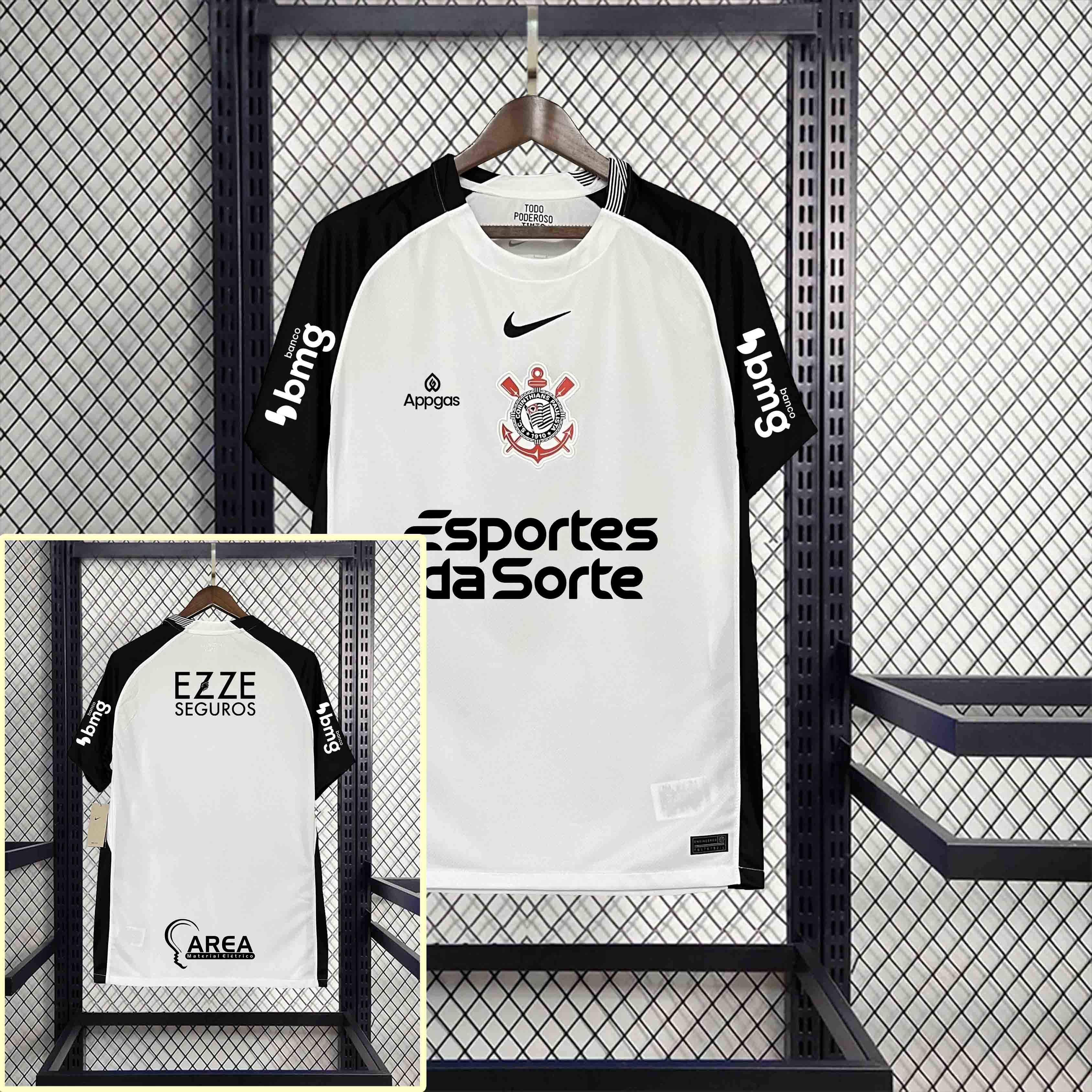 25-26 Corinthians Home Kit Soccer T-Shirt AAAAJersey Yupoo 2