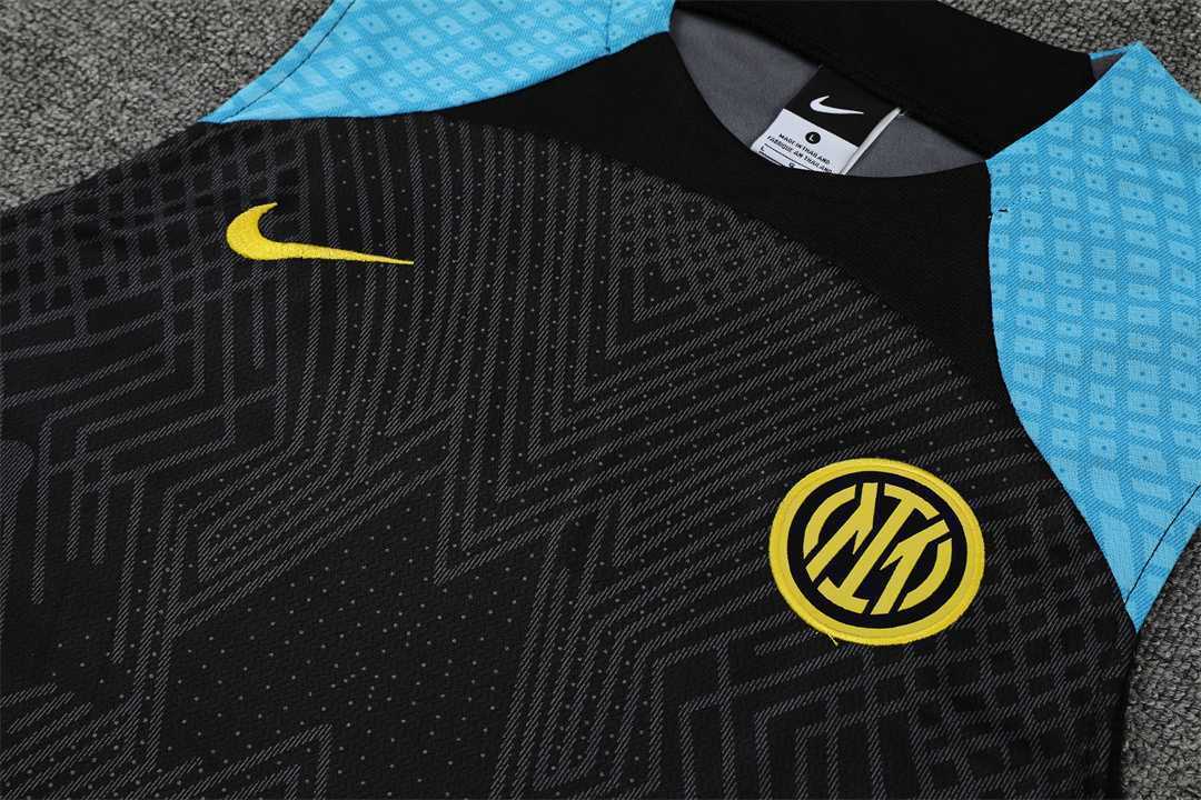 22-23 Inter Milan vest training suit kit Black 5