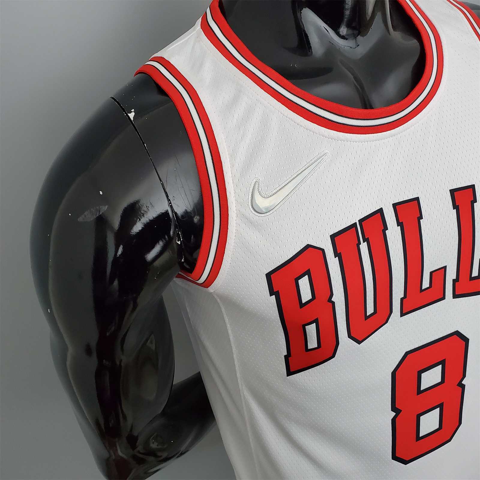 75th Anniversary LaVine #8 Bulls White 3