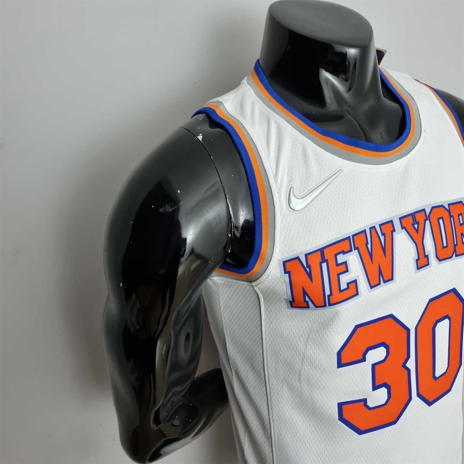 75th Anniversary Randle #30 New York Knicks White NBA Jersey 5
