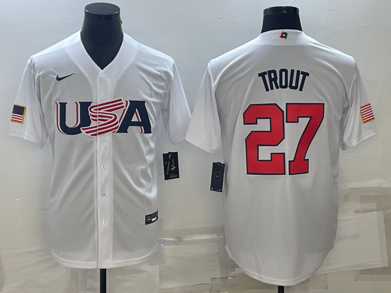 USA 2023 World Cup Baseball Jerseys 38