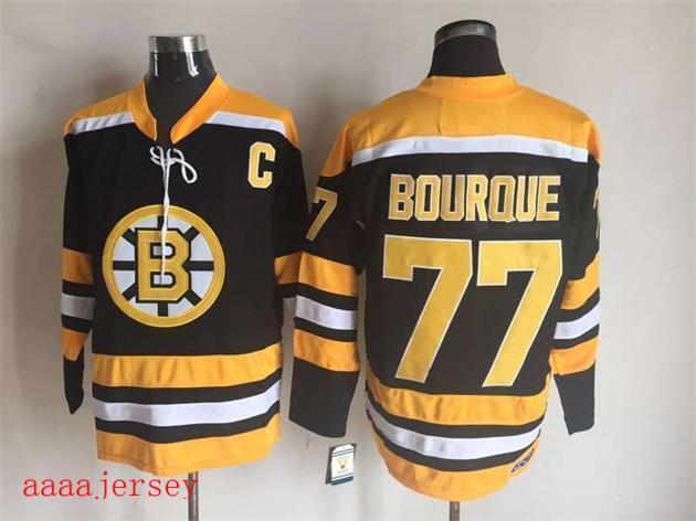 Boston Bruins retro ice hockey jersey M-3XL 波士顿棕熊队复古冰球服 7