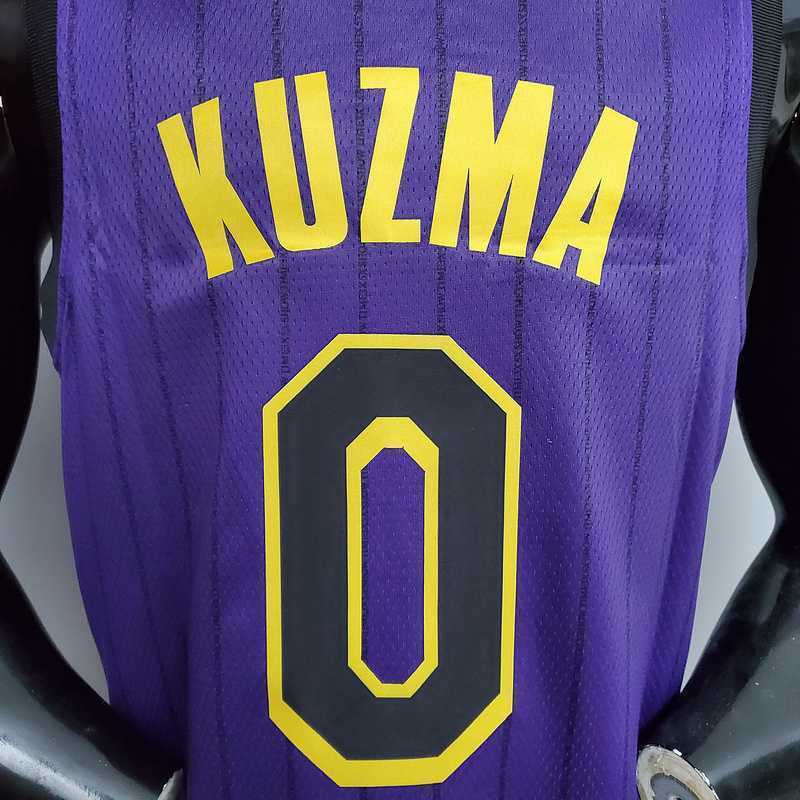 KUZMA #0 Lakers Round neck purple 1