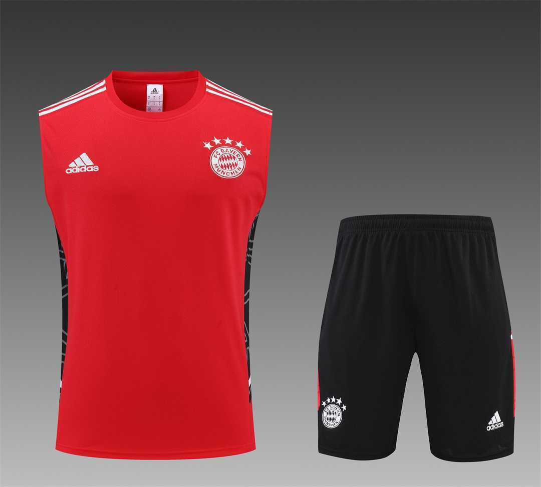 22-23 Bayern vest training suit kit red 20