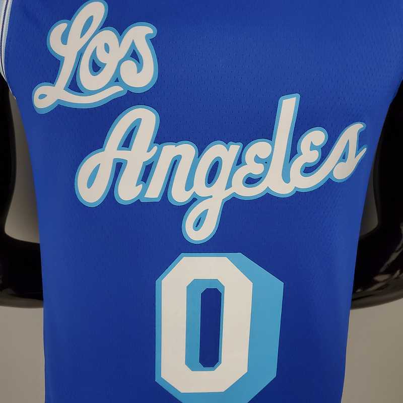 2021 KUZMA #0 Lakers Retro Blue 5