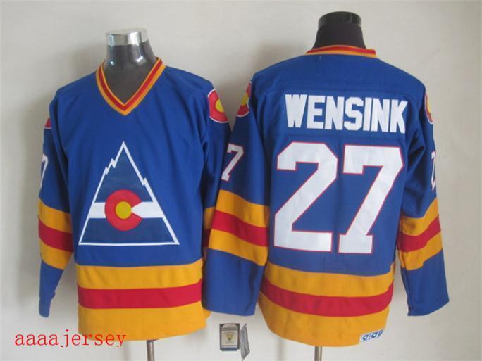 Colorado Avalanche retro ice hockey jersey M-3XL 科罗拉多雪崩队复古冰球服