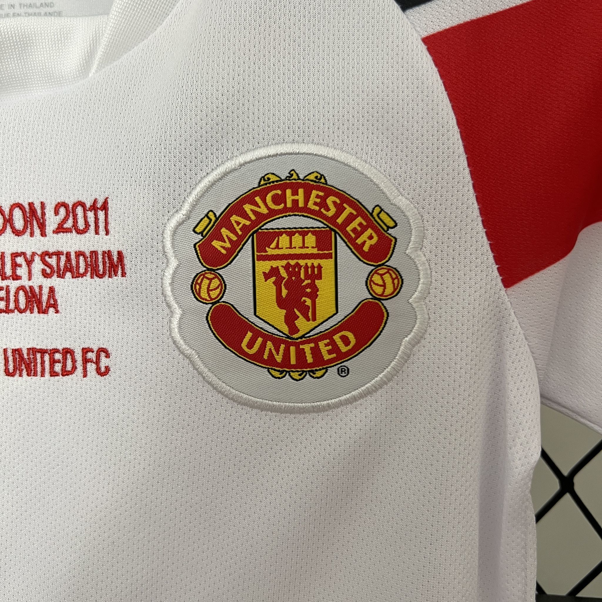 10-11 Manchester United Away Champions League Retro Kid Kits Youth Apparels AAAAJersey Yupoo 6