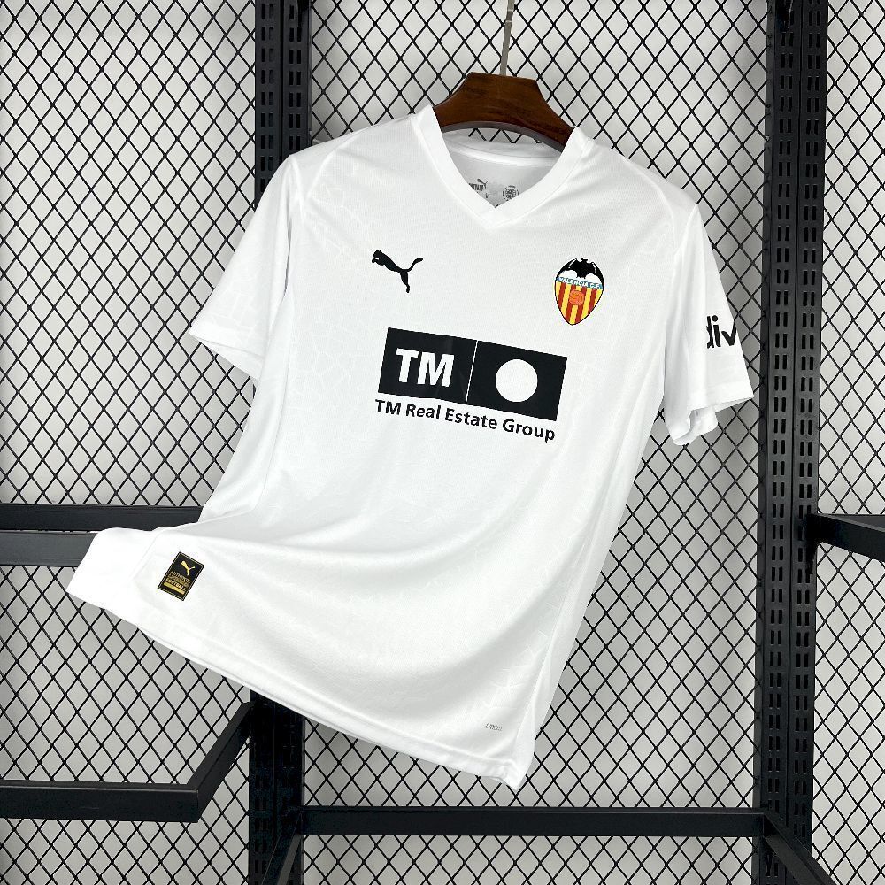 25-26 Valencia Home T-Shirt Football Apparels Soccer AAAAJersey Yupoo
