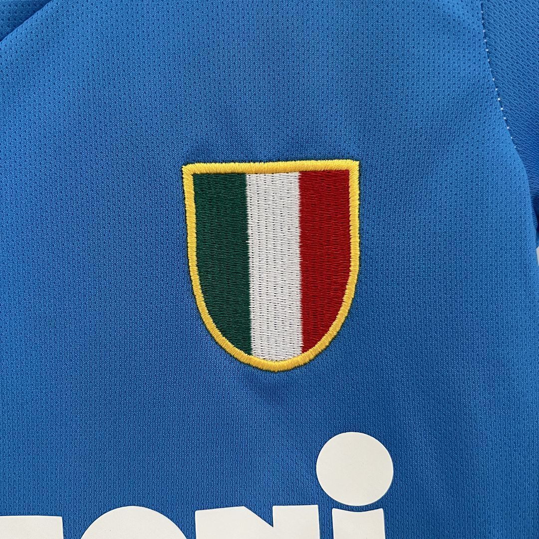 87-88 Napoli Home Kids Retro Kits Maradona Children Shirt Football Jerseys Yupoo 4