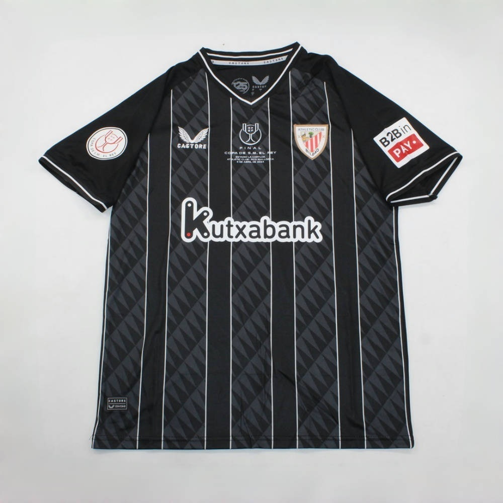 23-24 Bilbao Black Goalkeeper Copa De Rey Final Kit Soccer Jerseys Yupoo