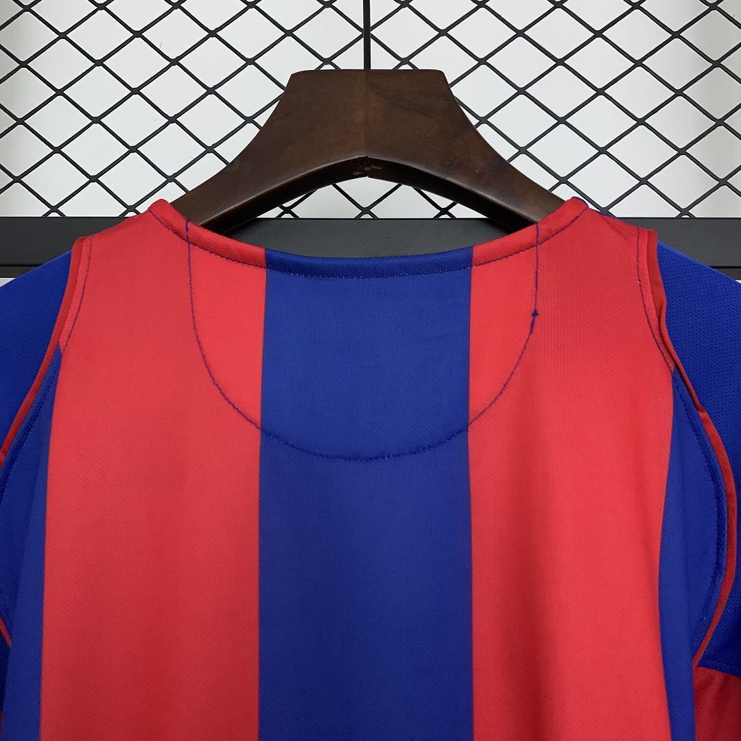 04-05 Barcelona Home Retro Kit Vintage Shirt AAAAJersey Wholesale Yupoo 4