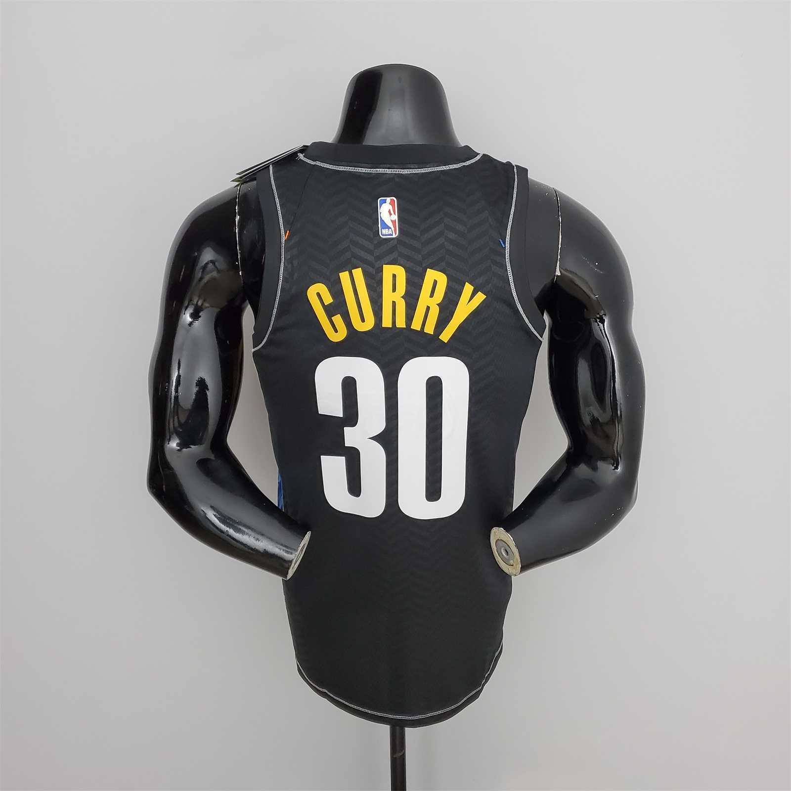 Brooklyn Nets Curry #30 City Edition Black 5