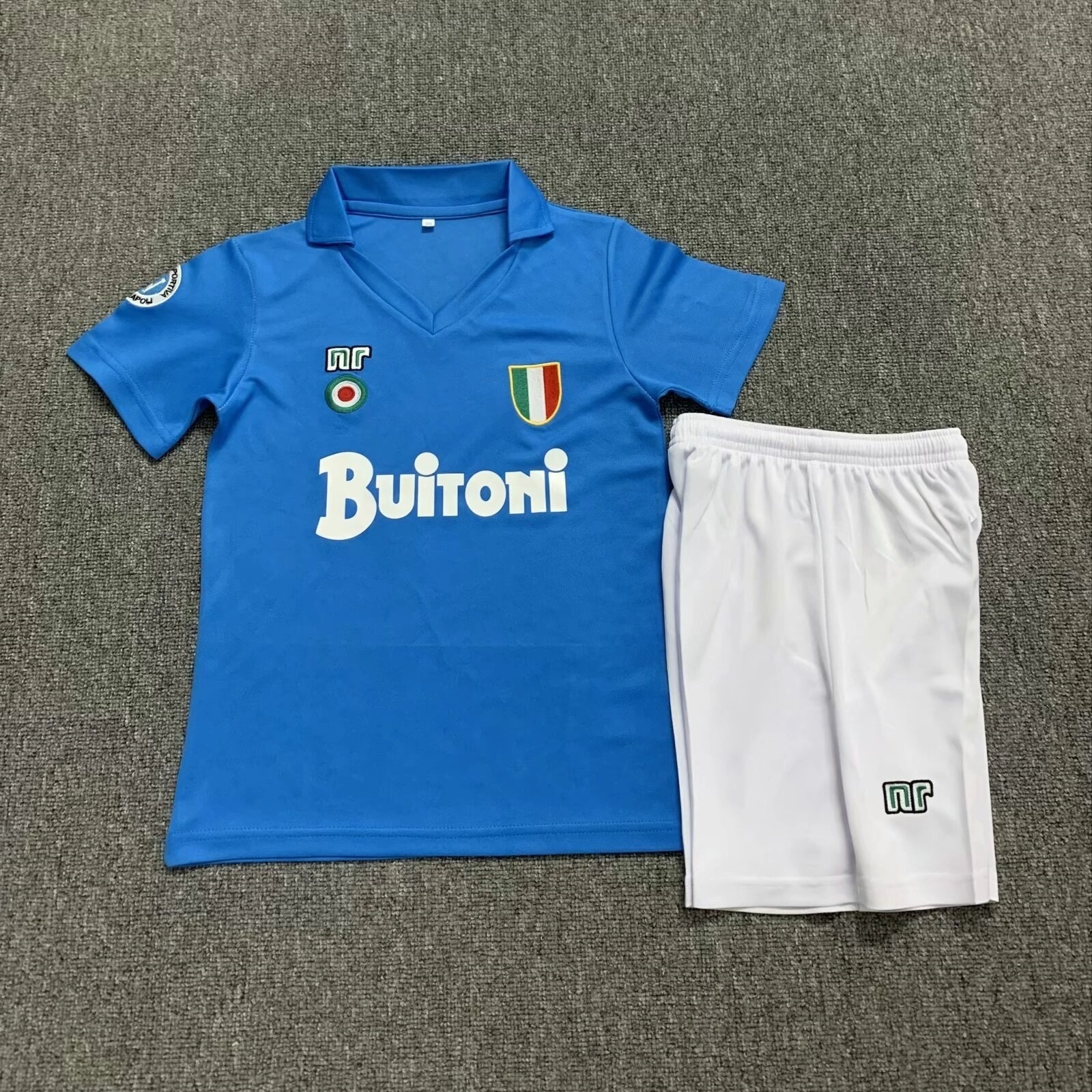 87-88 Napoli Home Kids Retro Kits Maradona Children Shirt Football Jerseys Yupoo 6