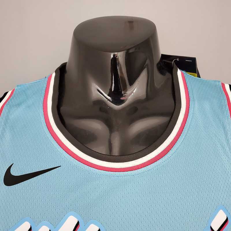 OLADIPO#4 Miami Heat V-neck blue 3