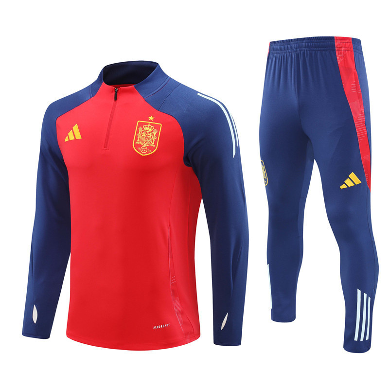 2024 Spain Long Sleeve Training Suit Football Shirts