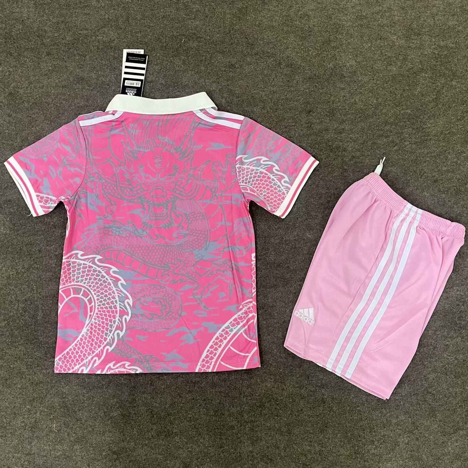 25-26 Real Madrid Pink Dragon Special Edition Kid Kits Youth Apparels AAAAJersey Dropship Yupoo 1