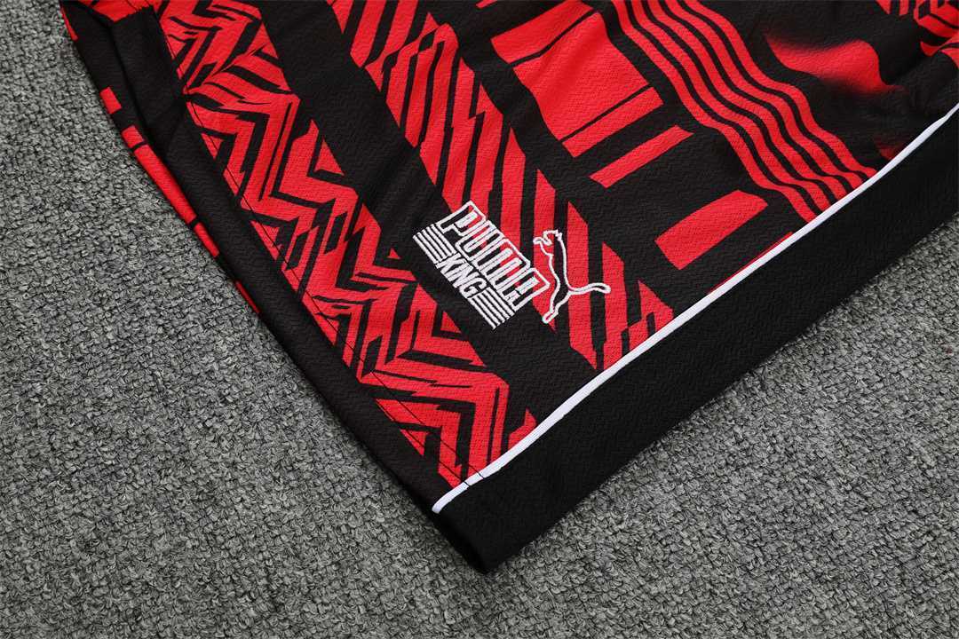22-23 AC Milan Training Short Sleeve Kit Black 15