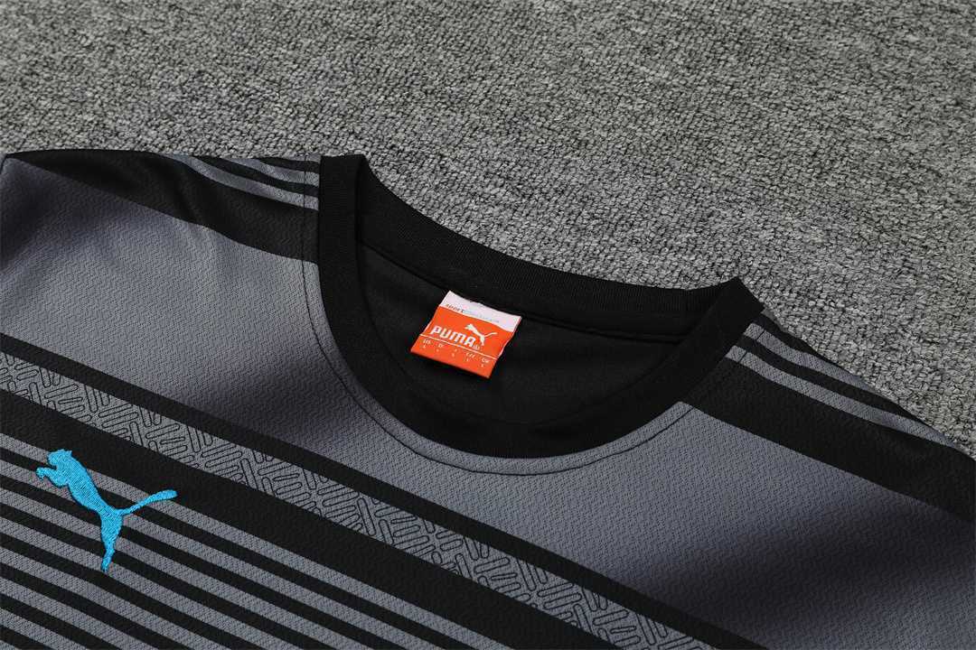 22-23 Manchester City Training Wear Short Sleeve Kit Black 6