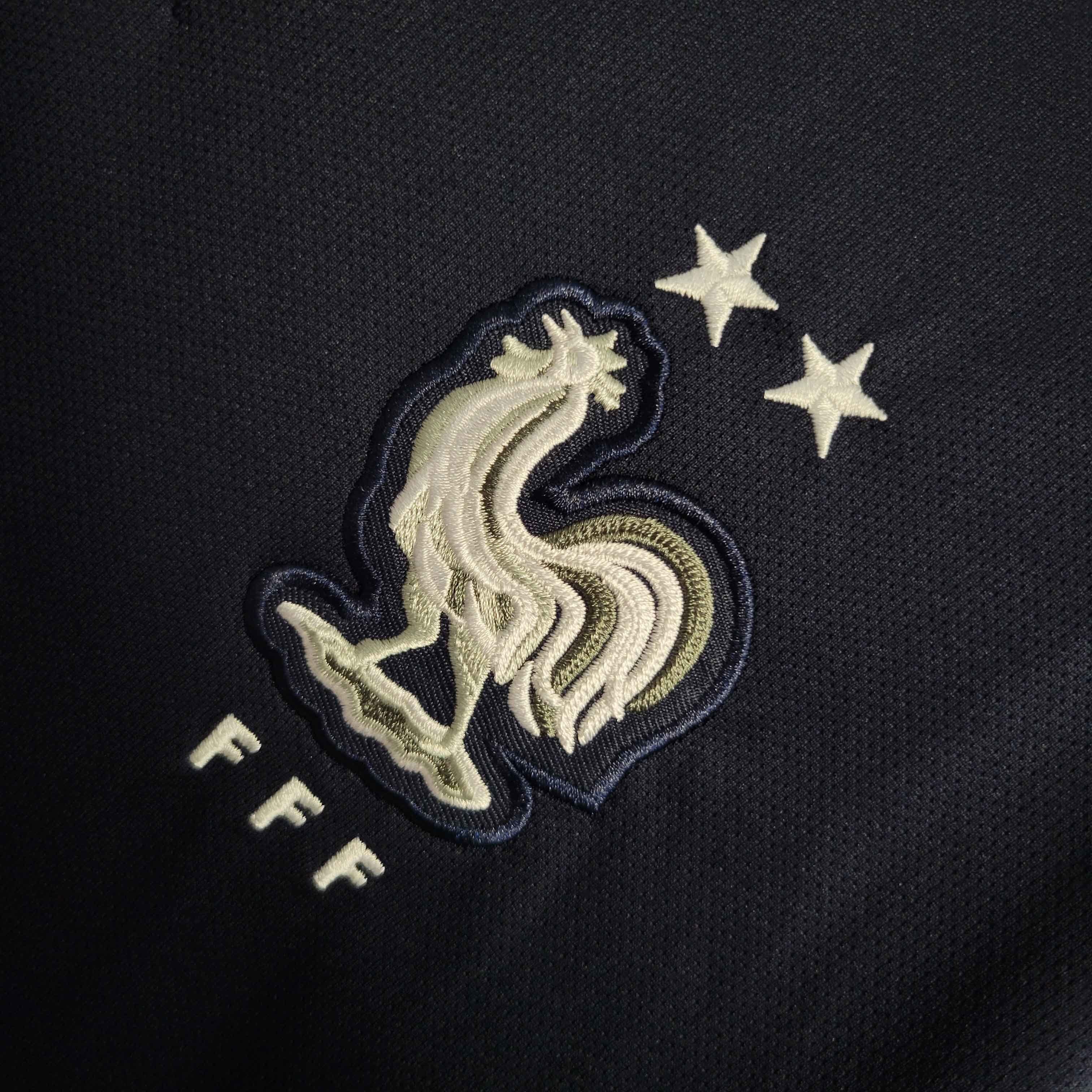 2018 Retro Long Sleeve France Home S-XXL 3