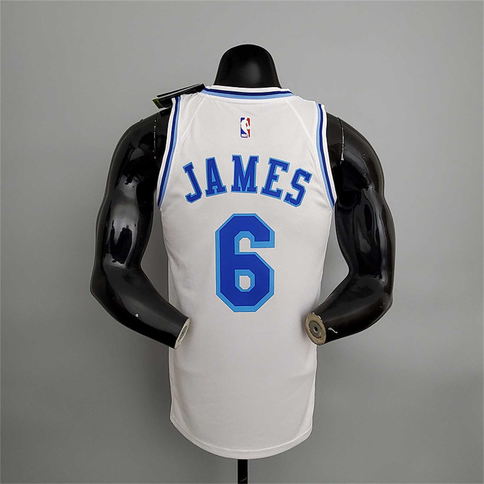 Lakers James#6 Latin Night (High Head) White 6