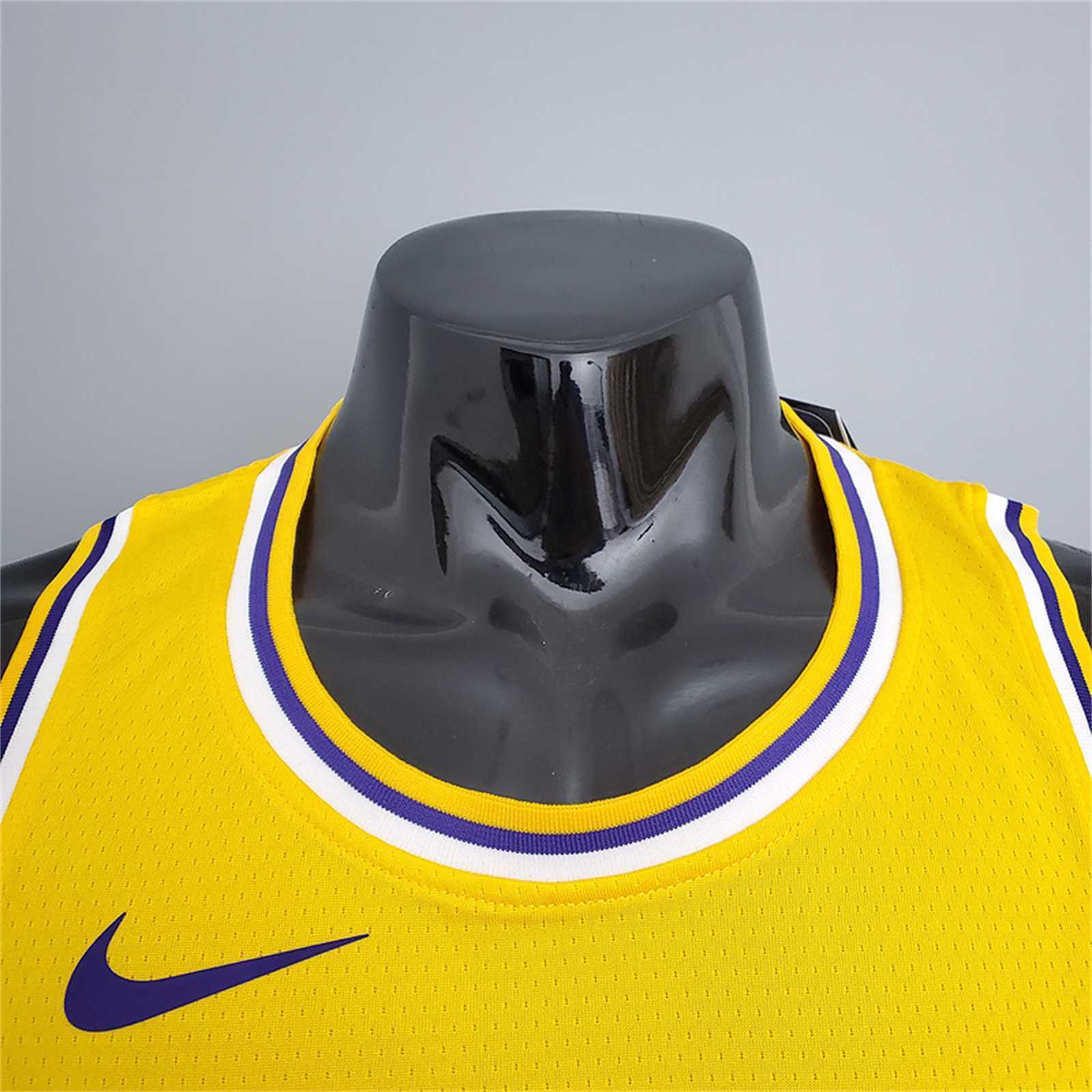Lakers Rondo#4 Crew Neck Yellow 3