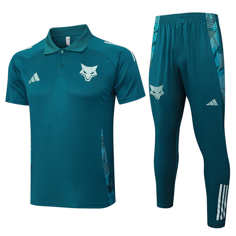 25-26 Cruzeiro Polo Green Training Kits Football Tracksuits