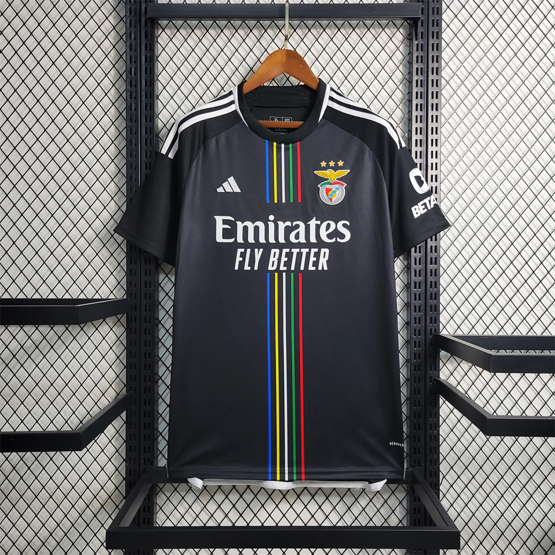 23-24 Benfica Away Kit Black Shirt Football Jerseys Yupoo