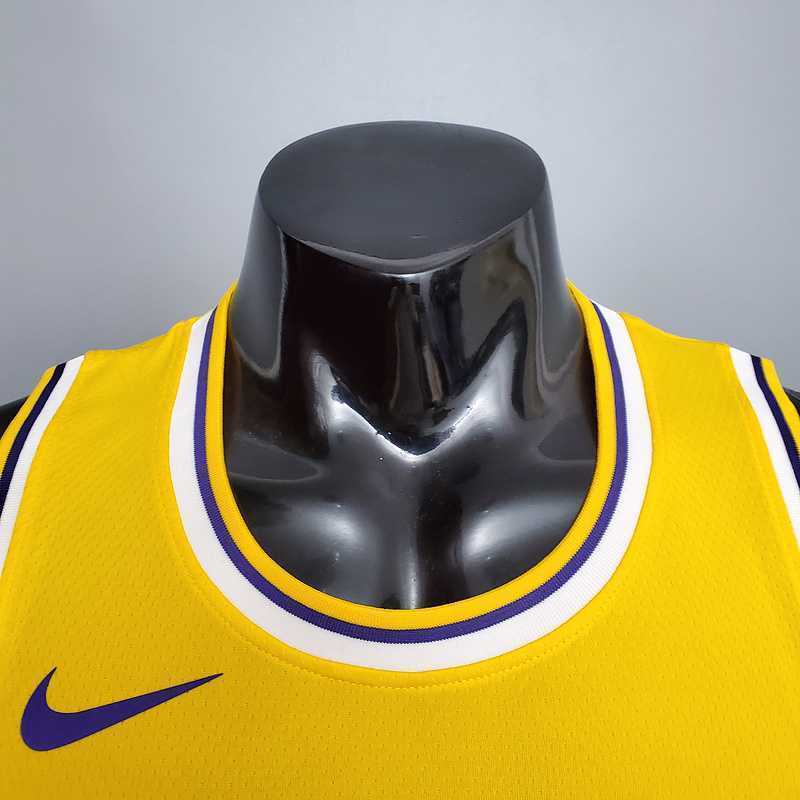James #6 Lakers Round neck yellow 6