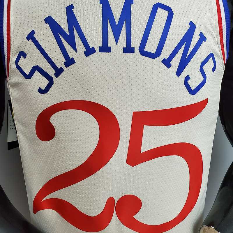 2020 Philadelphia 76ers SIMMONS#25 City Limited Edition Beige 3