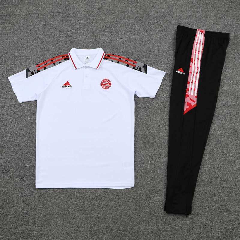 Polo Bayern white with red logo 21
