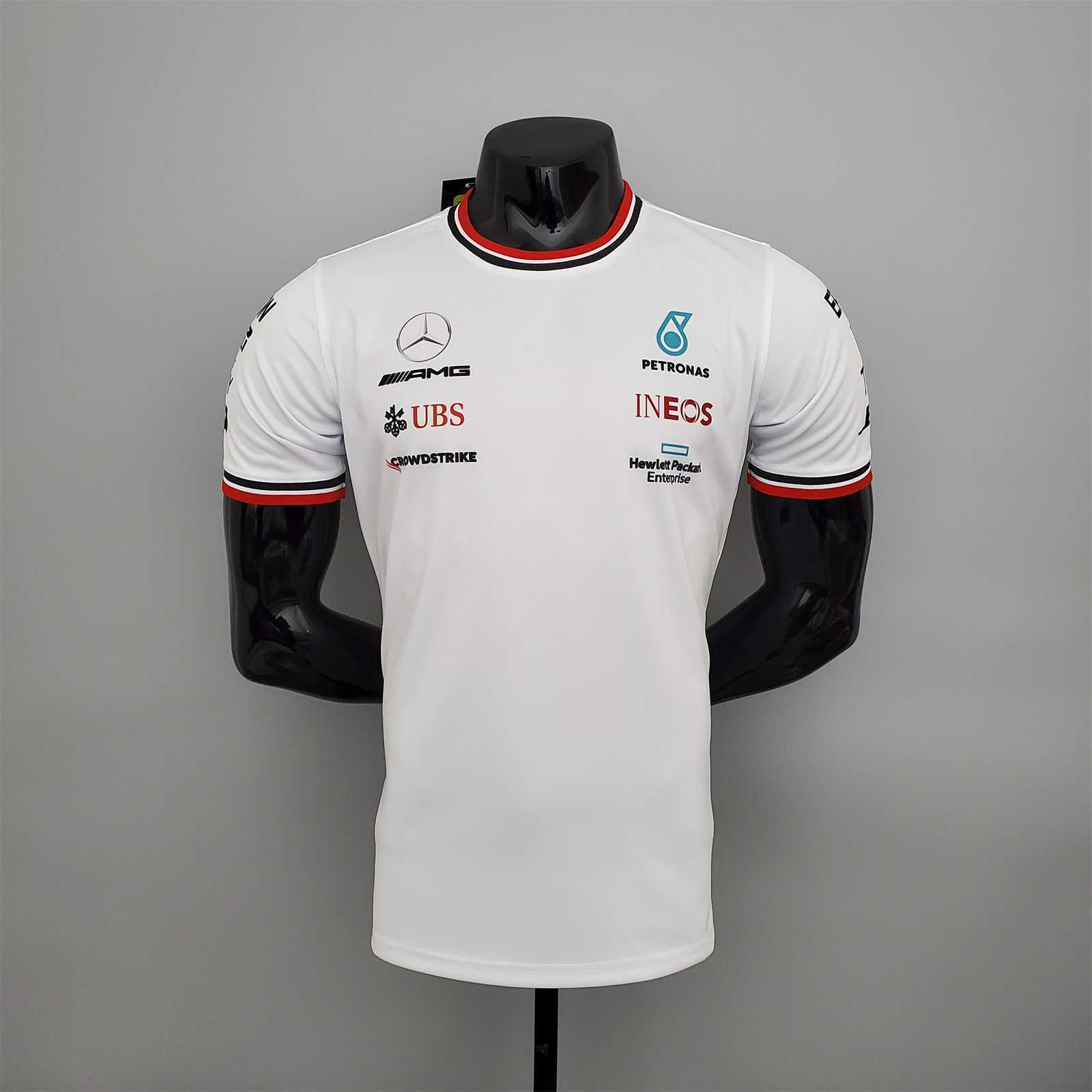 F1 Formula One racing suit; Mercedes White