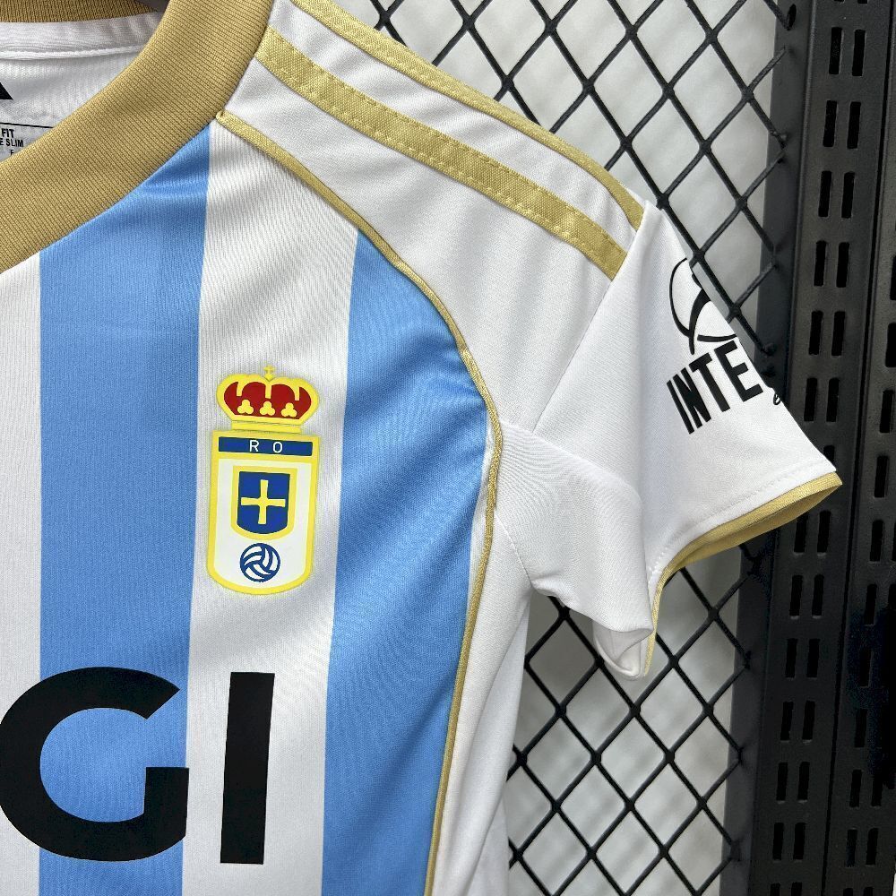 25-26 Real Oviedo Third Kids Kit Soccer T-Shirt AAAAJersey Supply Yupoo 4
