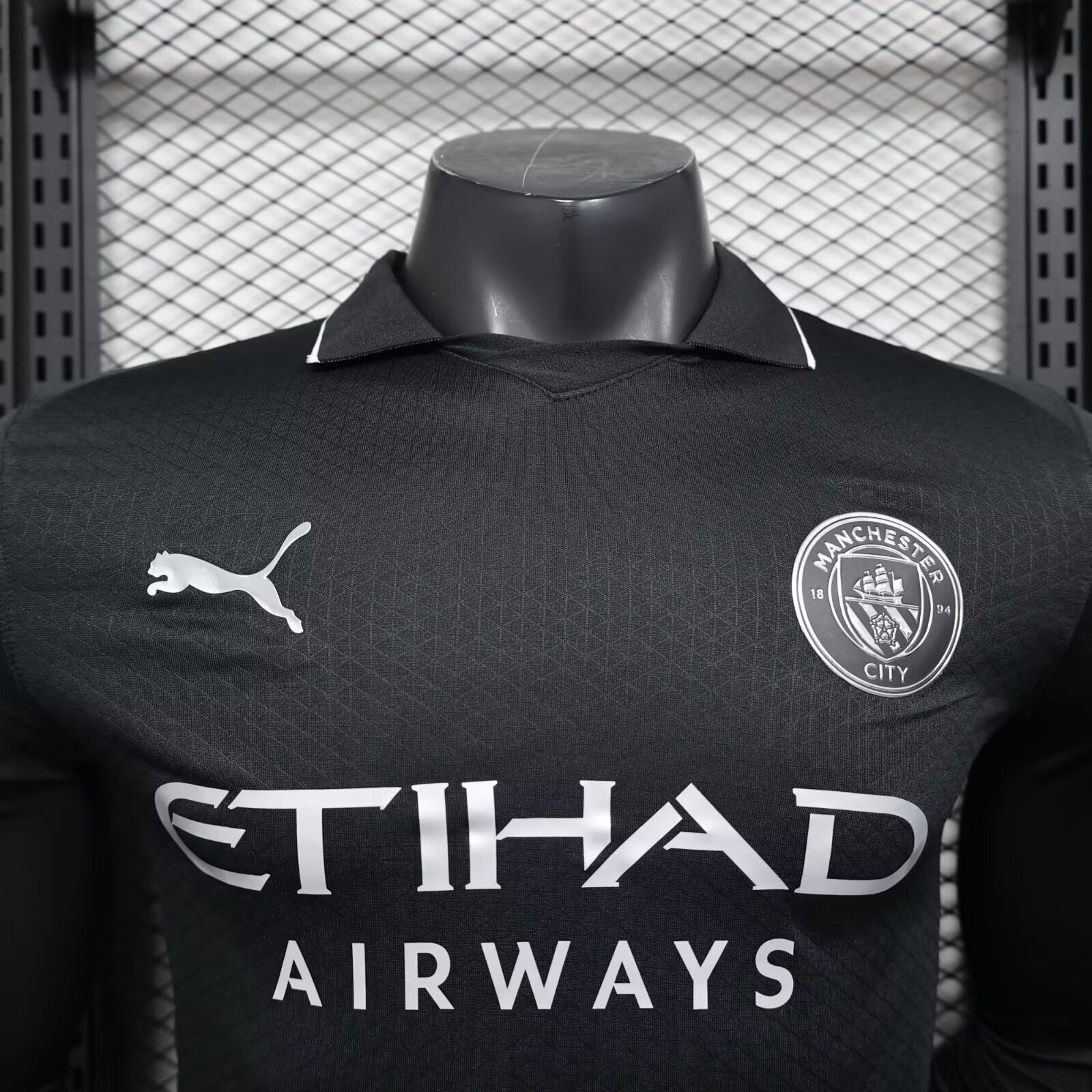 25-26 Manchester City Away Kit Player Version Soccer Long Sleeve Shirt AAAAJersey Yupoo 2