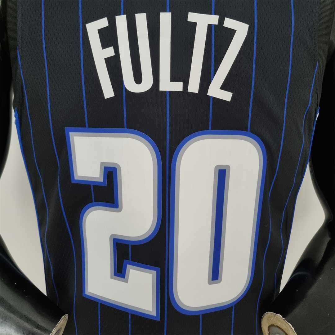 75th Anniversary Fultz#20 Orlando Magic Black NBA Jersey 6