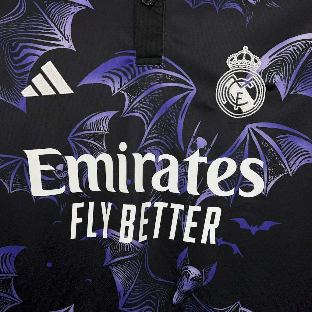 24-25 Real Madrid X Halloween Bat Special Edition T-Shirt AAAAJersey Supplier Yupoo 4