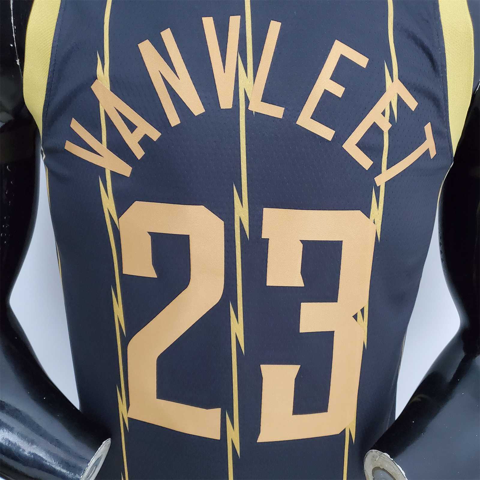 2022 Toronto Raptors VANVLEET#23 City Edition Black NBA Jersey 2