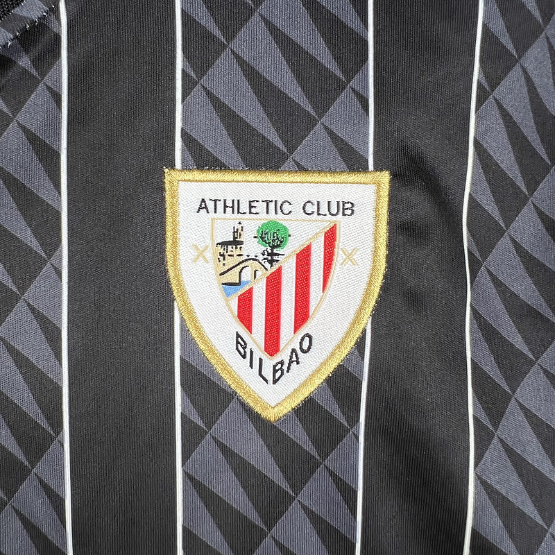 23-24 Kids Goalkeeper Athletic Bilbao Black size 16-28 Soccer Jerseys 3